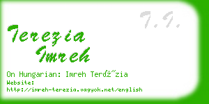 terezia imreh business card